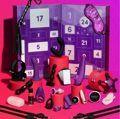 Адвент календар (24 предмети) Lovehoney Couple's Advent Calendar 2023 Фіолетовий W85865 фото