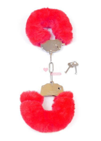 Наручники Fetish Boss Series Furry Cuffs Red 99259 фото