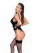 Боді з мокрим ефектом Noir Handmade F244 Powerwetlook body with high cut bottom hem, M SX0162 фото 2