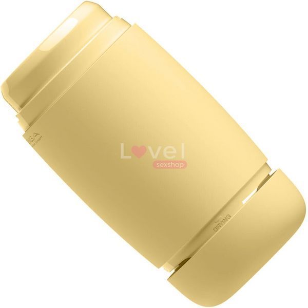Мастурбатор TENGA PUFFY Custard Yellow, ультрамягкий материал, многоразовый, сквозной SX1328 фото