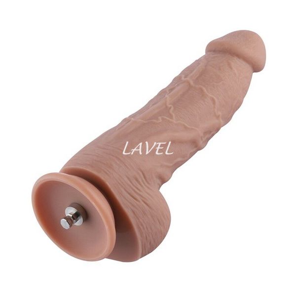 Гибкий фаллоимитатор для секс-машин Hismith 9.25″ Silicone Dildo, система KlicLok SO6207 фото