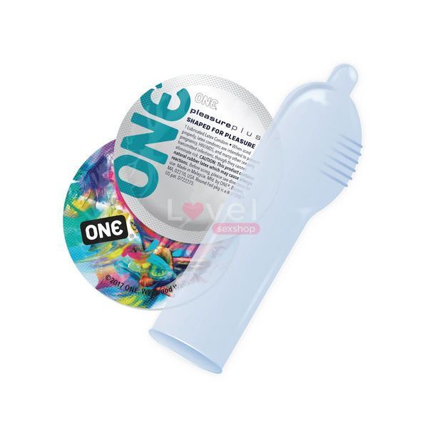Презервативи з повітряною капсулою ONE Pleasure Plus, 12 шт SX0793 фото