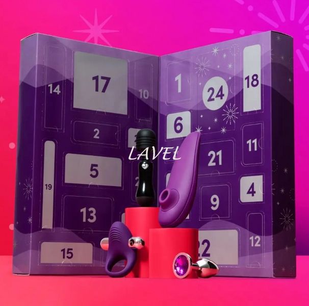 Адвент календарь (24 предмета) Lovehoney Couple's Advent Calendar 2023 Фиолетовый W85865 фото