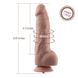 Гнучкий фалоімітатор для секс-машин Hismith 9.25″ Silicone Dildo, система KlicLok SO6207 фото 4