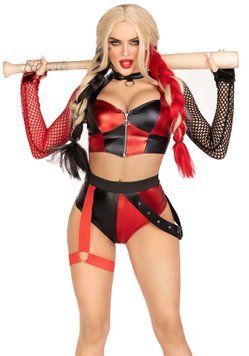 Еротичний костюм Leg Avenue Crime Spree Sweetie Costume M, топ, шорти SO9205 фото