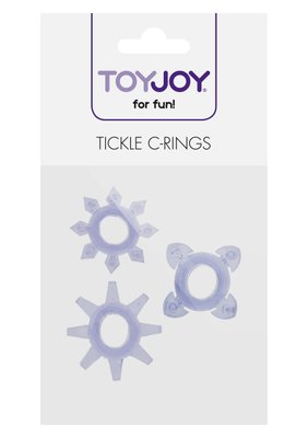 Ерекційні кільця - Toy Joy - Tickle C-Rings PURPLE, Ø 2 см 10310-PURPLE фото