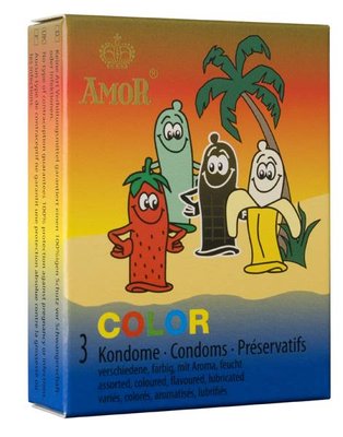 Презервативи - Amor Color, 3шт 8115050125 фото