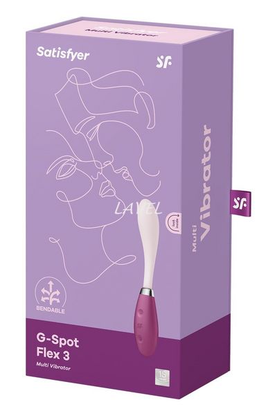 Вібратор Satisfyer G-Spot Flex 3 Red, гнучкий стовбур із фіксацією положення SO6728 фото