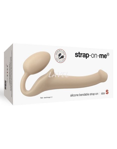 Безремінний страпон Strap-On-Me Flesh S, повністю регульований, діаметр 2,7см SO2349 фото