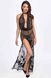 Сукня Noir Handmade F312 Divinity, XXL, black, прозора, до підлоги, відкрита спина, розріз збоку SX0313 фото 1