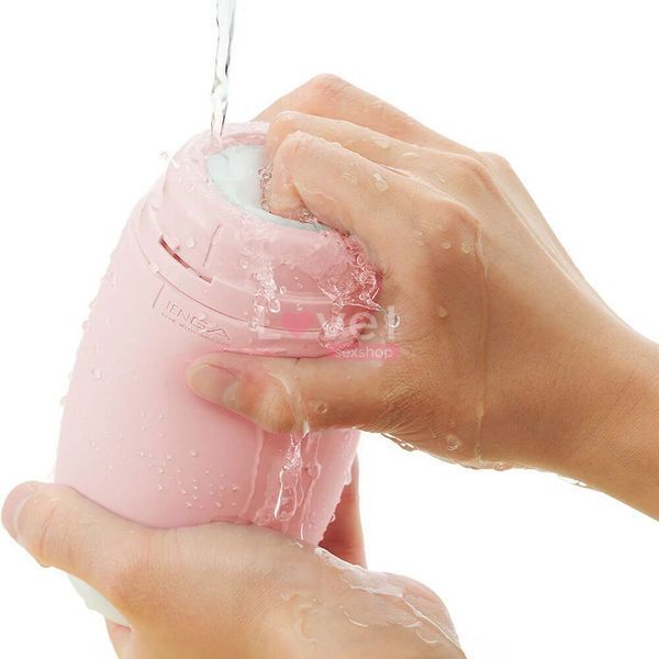 Мастурбатор TENGA PUFFY Strawberry Pink , ультрамягкий материал, многоразовый, сквозной SX1329 фото
