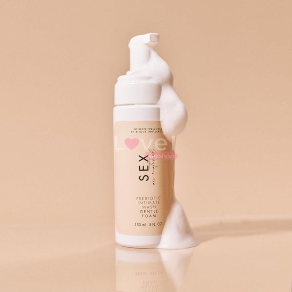 Пена для интимной гигиены Bijoux Indiscrets Sex Au Naturel Prebiotic Intimate Wash Gentle Foam 150мл SX3249 фото
