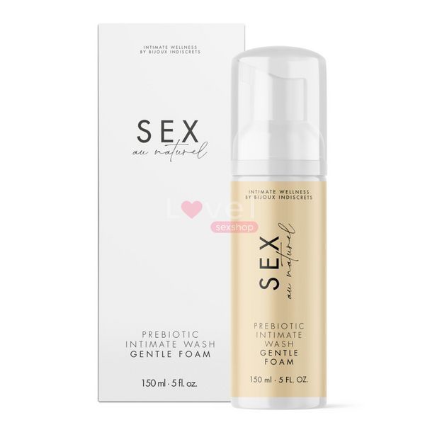 Пена для интимной гигиены Bijoux Indiscrets Sex Au Naturel Prebiotic Intimate Wash Gentle Foam 150мл SX3249 фото