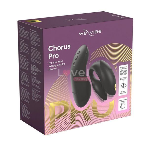 Смарт-вибратор для пар We-Vibe Chorus Pro Satin Black SX3860 фото