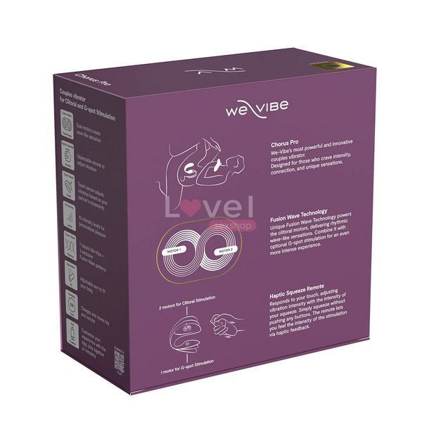 Смарт-вибратор для пар We-Vibe Chorus Pro Satin Black SX3860 фото
