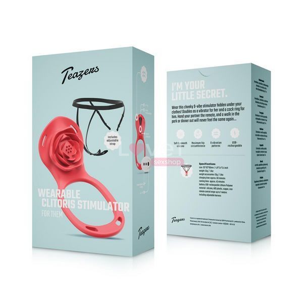 Вібратор у трусики Teazers Wearable Clitoral Stimulator SX3902 фото