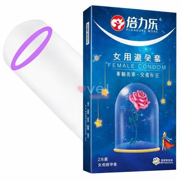 Презервативы женские ультратонкие BEILILE Pleasure More, 2 шт 51599 фото
