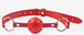 Воздухопроницаемый кляп Classic plastic Red SKN-KK07 фото 3