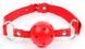 Воздухопроницаемый кляп Classic plastic Red SKN-KK07 фото 1