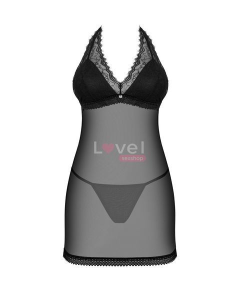 Пеньюар Obsessive Medilla chemise & thong XS/S SO9052 фото