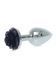 Анальная пробка - Jewellery Silver Plug Rose Black 62530064-00124 фото 3