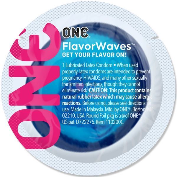 Презерватив голубой ONE Color Sensations - ONE adrenaline rush (Blue) 1 шт SX0765 фото