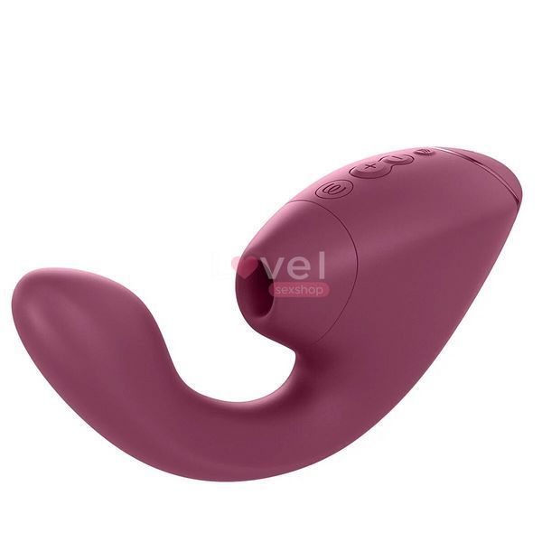 Двойной вакуумный клиторальный стимулятор с вибрацией Womanizer Next Duo - Dusky Pink SX3868 фото