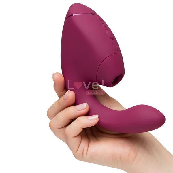 Двойной вакуумный клиторальный стимулятор с вибрацией Womanizer Next Duo - Dusky Pink SX3868 фото