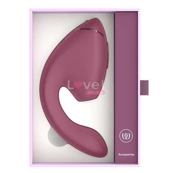 Двойной вакуумный клиторальный стимулятор с вибрацией Womanizer Next Duo - Dusky Pink SX3868 фото