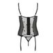 Корсет з підв'язками, стрінги Passion LOVELIA CORSET L/XL, black SO4765 фото 5