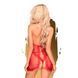 Комплект сорочка в стиле 60-х и трусики с доступом Penthouse - Libido Boost Red L/XL SO5276 фото 2