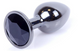 Анальная пробка - Jewellery Dark Silver Plug Black 62530064-00029 фото 1
