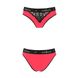 Трусики з широкою гумкою і мереживом Passion PS001 PANTIES M, red-black SO4168 фото 4